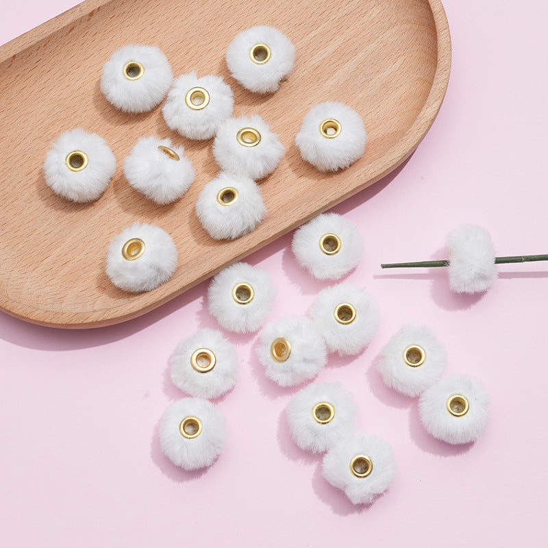 Fuzzy Spacer Beads 16mm