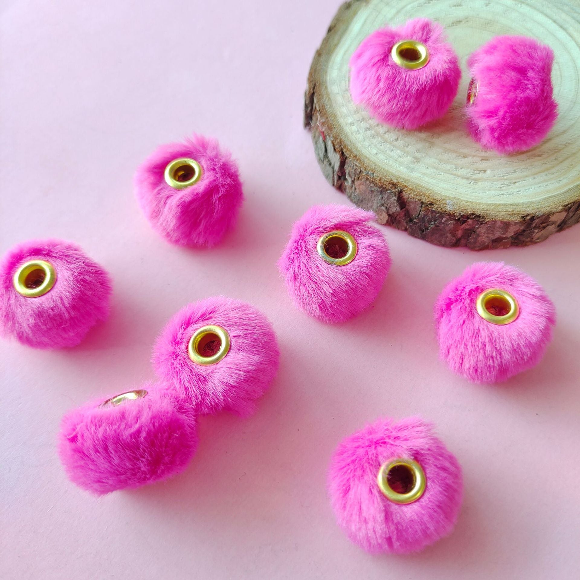 Fuzzy Spacer Beads 16mm