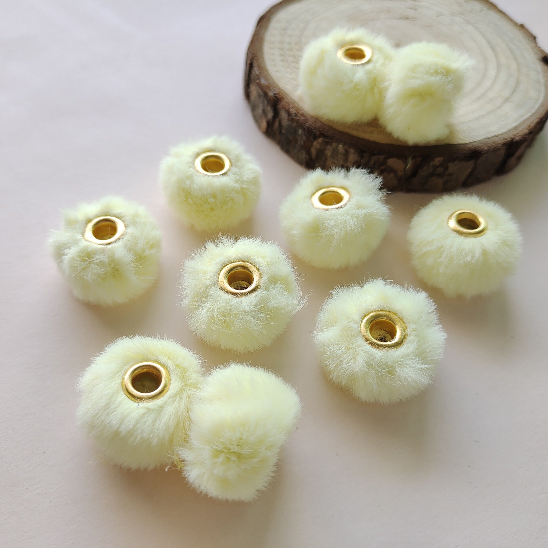 Fuzzy Spacer Beads 16mm