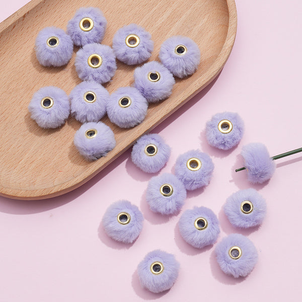 Fuzzy Spacer Beads 16mm