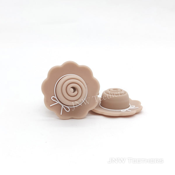oatmeal summer hat silicone focal beads