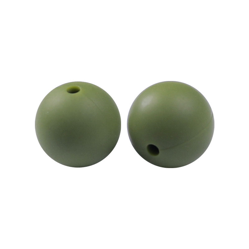 100 12mm Round Silicone Beads
