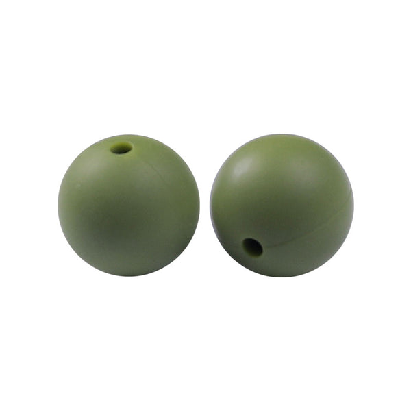 100 12mm Round Silicone Beads