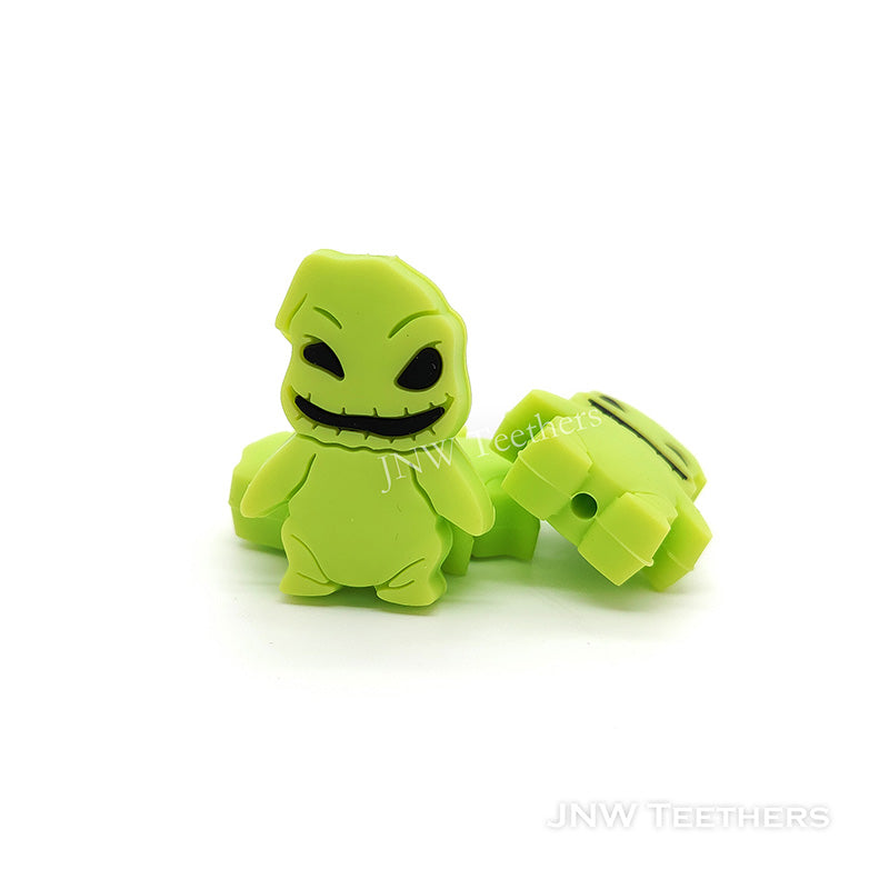 #4 Chartuse   Oogie Boogie Silicone Focal Beads