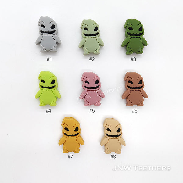 8 Colors Oogie Boogie Silicone Focal Beads