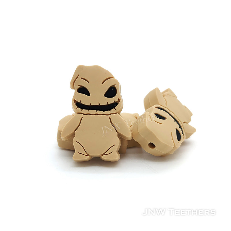 #8 Light Brown   Oogie Boogie Silicone Focal Beads