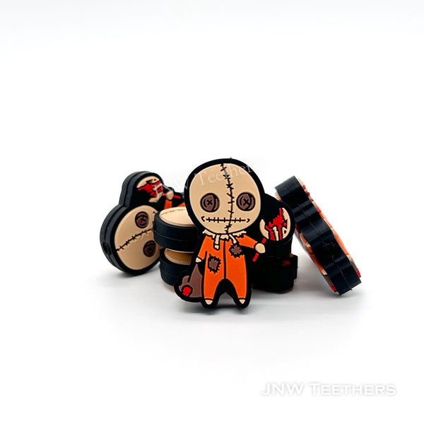 Halloween Horror Jason Mask Silicone Focal Beads