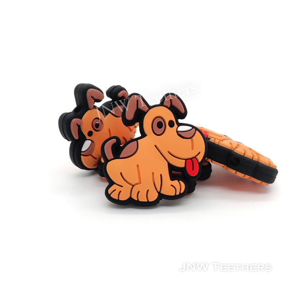 Orange Dog Silicone Focal Beads