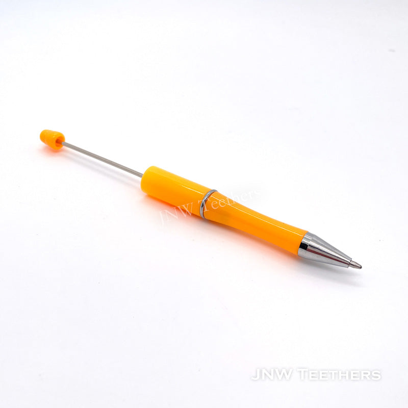 macaron orange plastic beadable pen