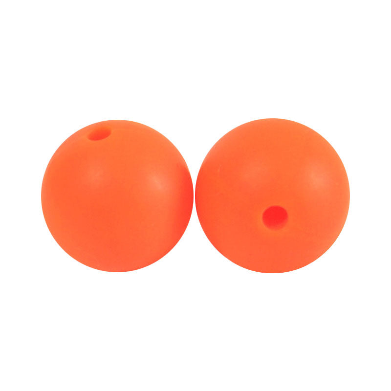 100 12mm Round Silicone Beads