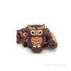 Brown owl silicone focal beads