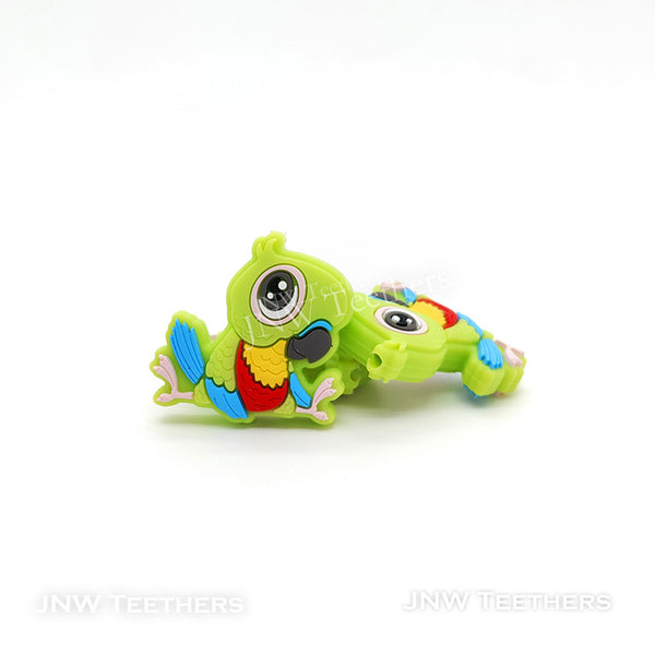 Chartruse  Silicone Parrot Focal Beads
