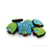 Peacock silicone focal beads