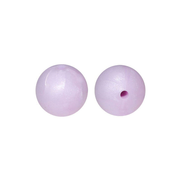 100 12mm Round Silicone Beads