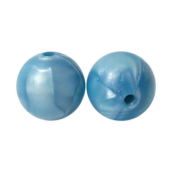 100 12mm Round Silicone Beads