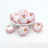 Pink Penguin Silicone Focal Beads