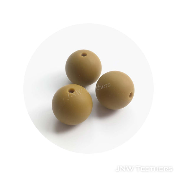 Perles de silicone - miel et moutarde Earth Yellow 101