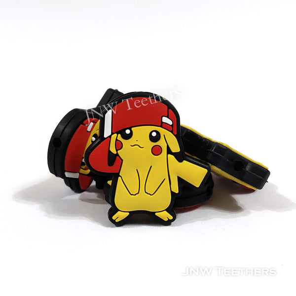 Red hat pikachu flash mouse silicone focal beads