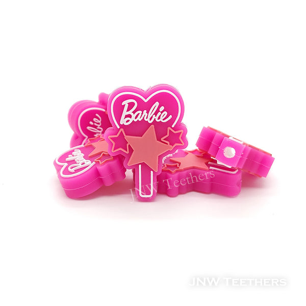 Pink Magic Wand Barb Silicone Focal Beads