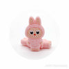 Pink monster doll focal silicone beads