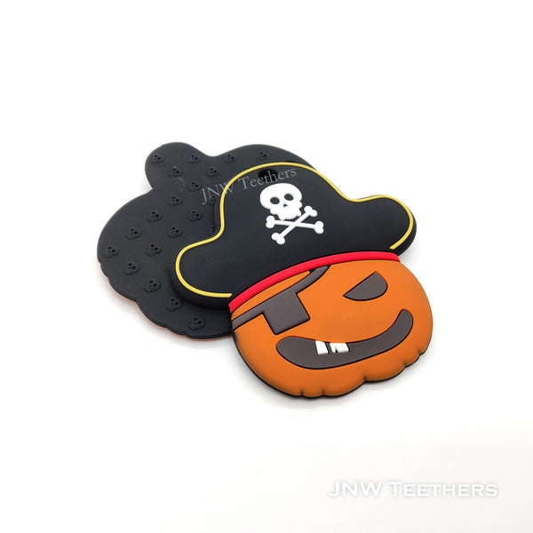 Pirate pumpkin silicone teethers