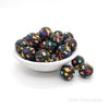 15mm Printed Universe Silicone Round Beads