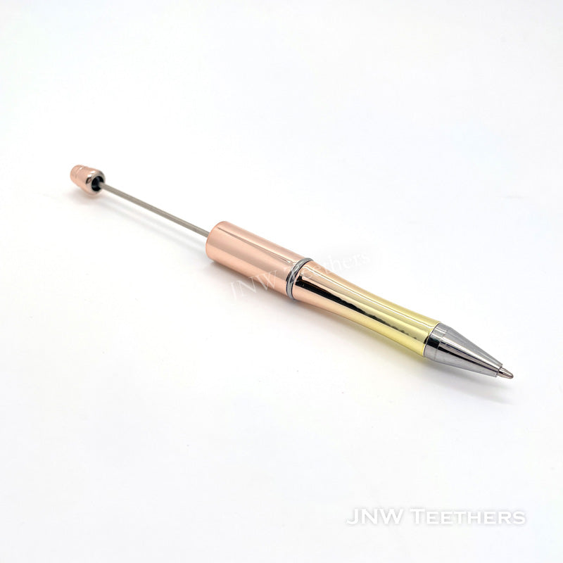 Gold Plating Gradient Plastic Beadable Pens