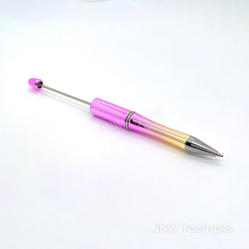 Purple  Plating Gradient Plastic Beadable Pens