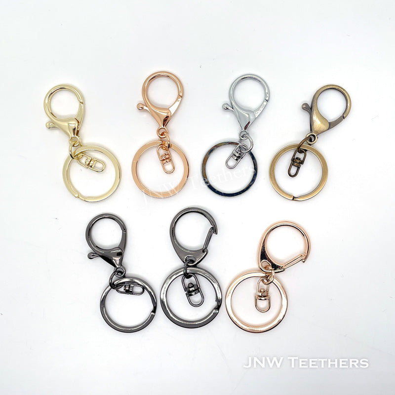 10pcs Metal Plated Keyrings