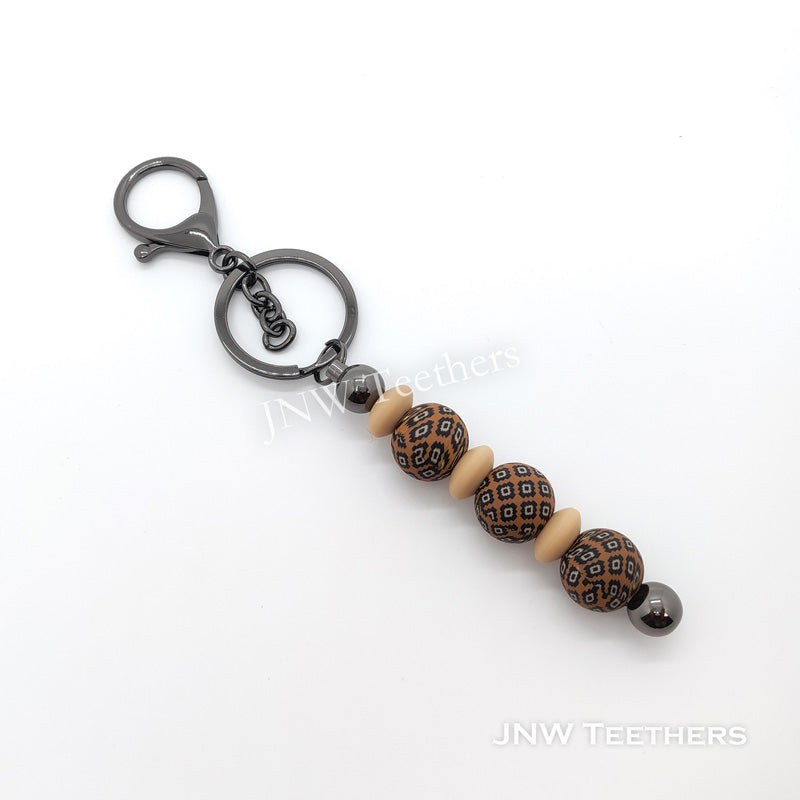 Printed Bead Beadable Bar Keychain DIY Kit