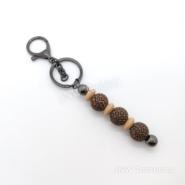 Printed Bead Beadable Bar Keychain DIY Kit