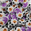 Halloween pumpkin gnome silicone focal beads purple