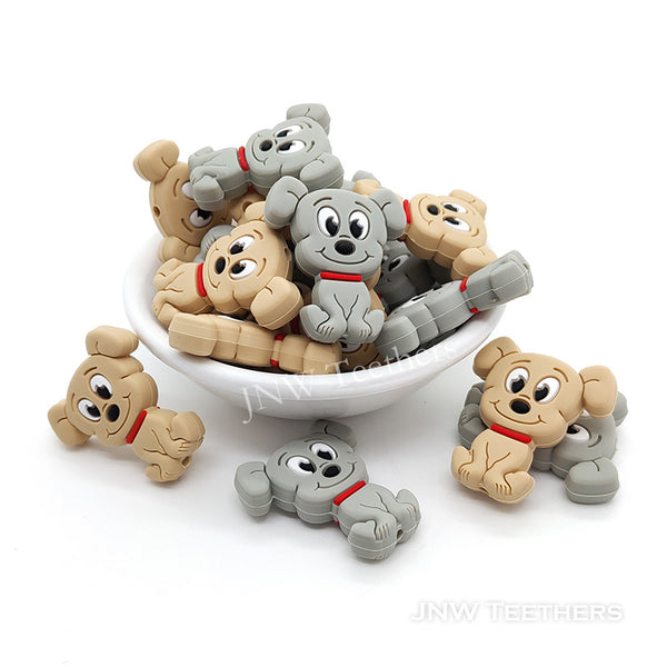 Puppy dog silicone focal beads