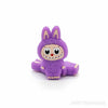 Purple monster doll focal silicone beads