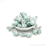 Rabbit silicone focal beads mint