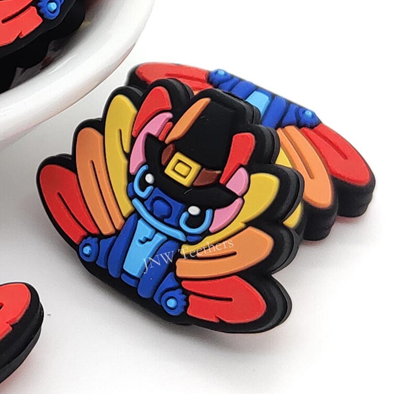 ST27 Turkey Stitc in hat silicone focal beads