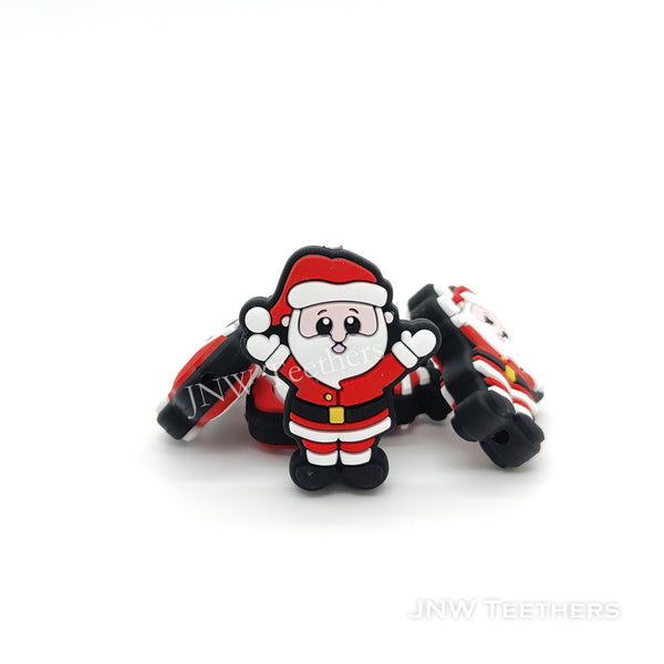 Christmas Santa Claus Silicone Focal Beads