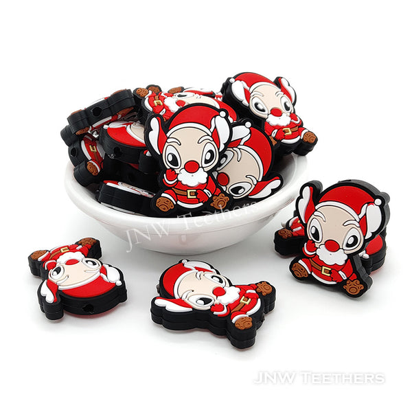 Santa Claus Stitch silicone focal beads