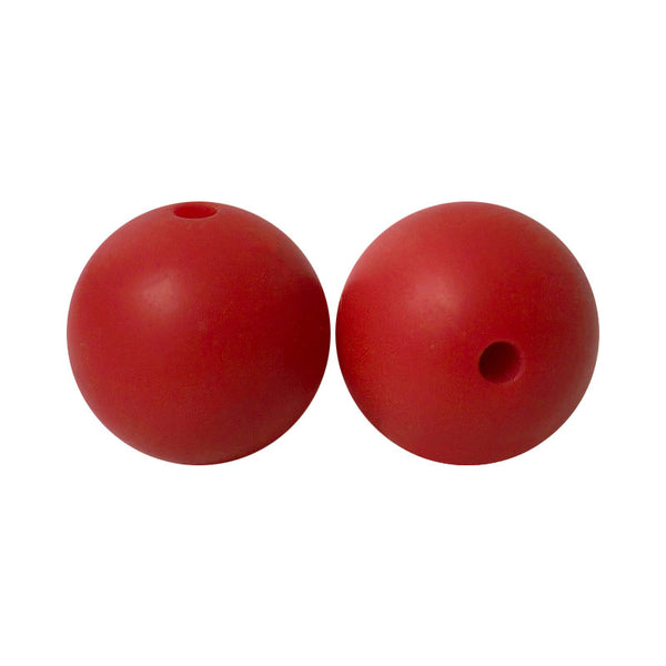 100 12mm Round Silicone Beads