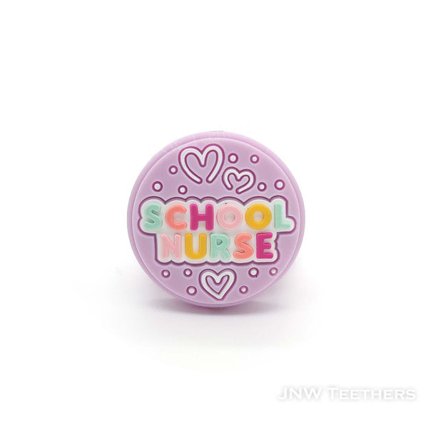 School nurse silicone focal beads