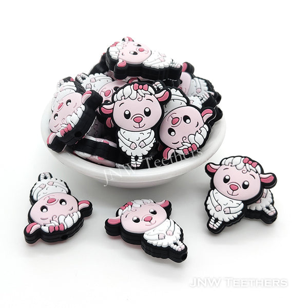 Miss sheep silicone focal beads