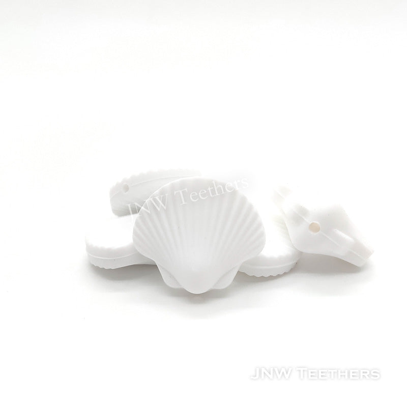 Pack 5 Seashell Silicone Focal Beads