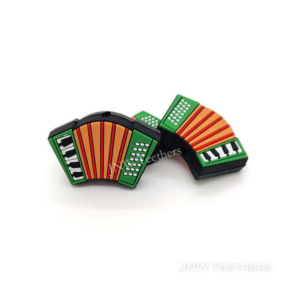 Accordion  silicone focal beads