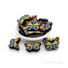 Rainbow  Butterfly Silicone Focal Beads