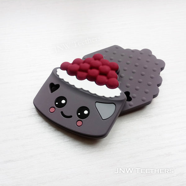 Silicone Chew Toy - Chocolate Mousse Cake