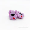 Purple Dog silicone focal beads