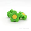 Chartreuse Bicolor Sunflower Silicone Focal Beads