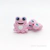 Pink  Frog Silicone Beads
