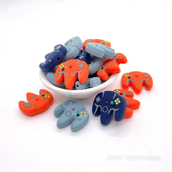 Video game controller silicone focal beads