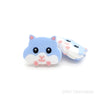 Blue Hamsters Silicone Focal Beads